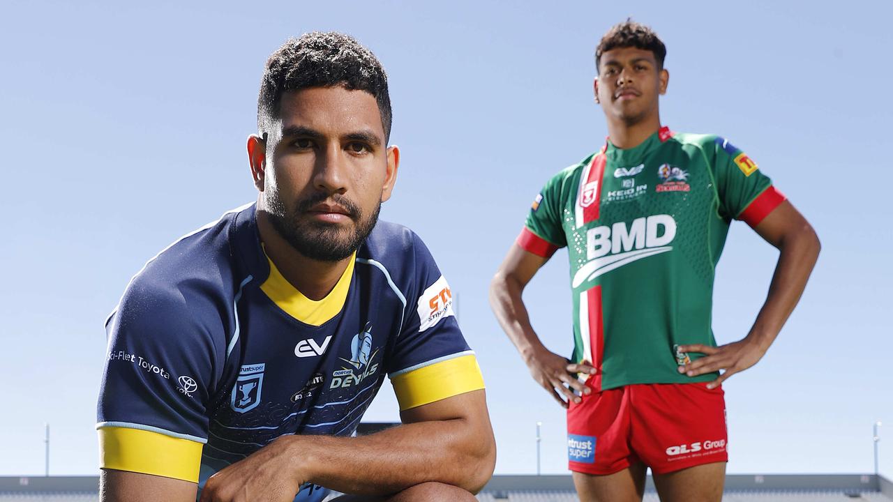 Norths Devils’ Nene Macdonald is on the cusp of a train and trial deal with the Broncos. Picture: Josh Woning.