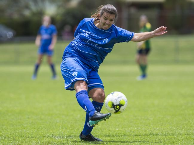 Rockville captain Sarah Sheridan against Highfields in Toowoomba Football League Premier Ladies preliminary final at West Wanderers, Sunday, November 8, 2020. Picture: Kevin Farmer