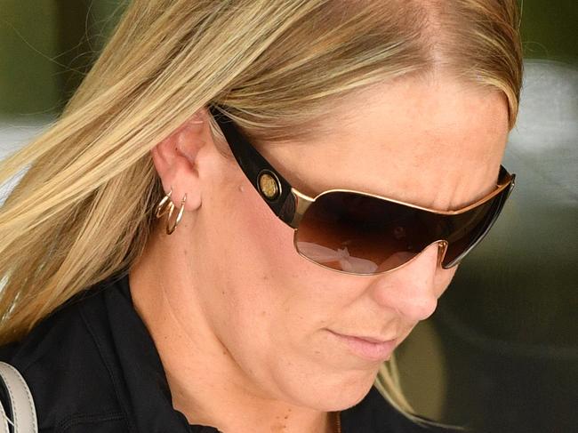 ADELAIDE, AUSTRALIA - NewsWire Photos December 02, 2020: Carly Wren is seen outside the Adelaide District court. She pleaded guilty to criminal neglect after she left a bottle of GHB within reach of her young son. Picture: NCA NewsWire / David Mariuz