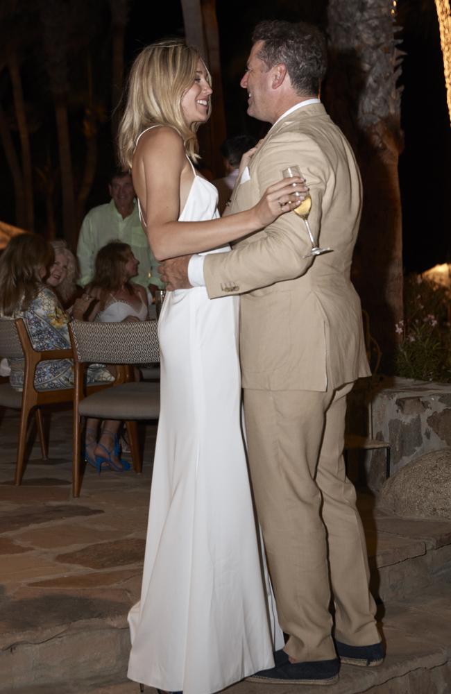 The loved up couple at the One &amp; Only Palmilla resort in Mexico. Picture: Supplied