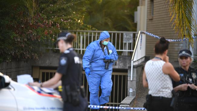 The teenager was allegedly stabbed outside of a neighbouring apartment block. Picture, John Gass