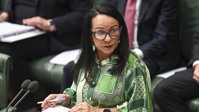 Indigenous Australians Minister Linda Burney in question time on Tuesday. Picture: NCA NewsWire / Martin Ollman