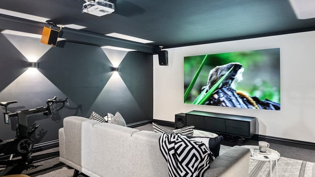 The home cinema is one for movie fans.