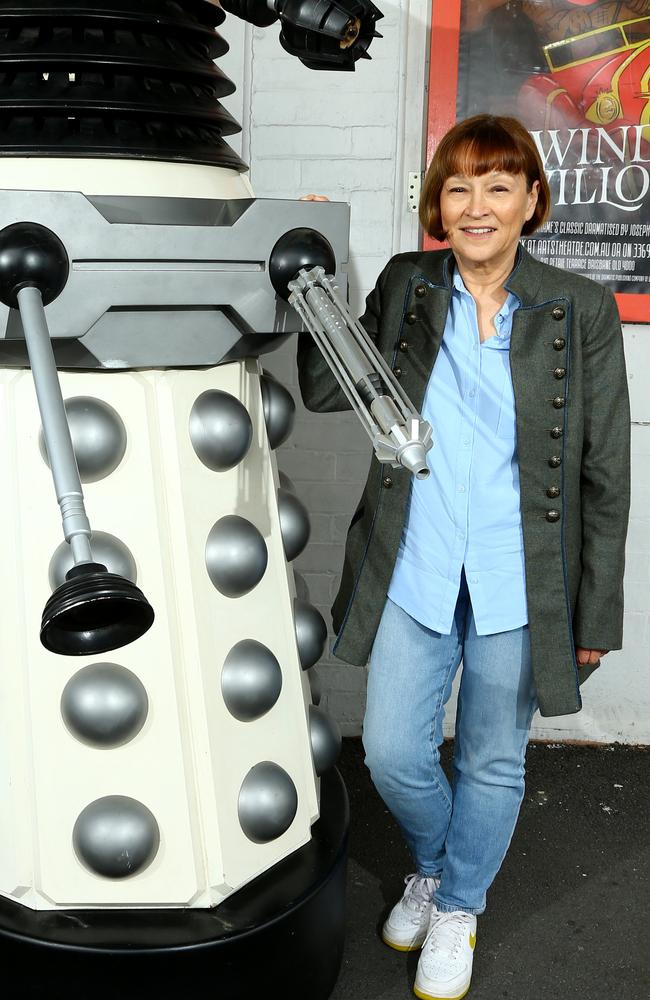 Janet Fielding, Dr Who star from the 1980s who is from Brisbane and home from the UK for a big fan day at Brisbane Arts Theatre April 23. Brisbane Thursday 6th April 2023. Picture: David Clark.