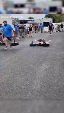 GRAPHIC: Dad's horrifying injury at Strongman competition