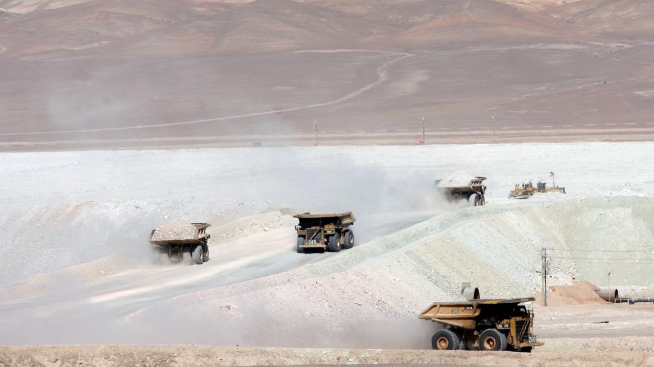 Production is forecast to start declining at BHP’s giant Escondida copper mine in Chile. Picture: Reuters