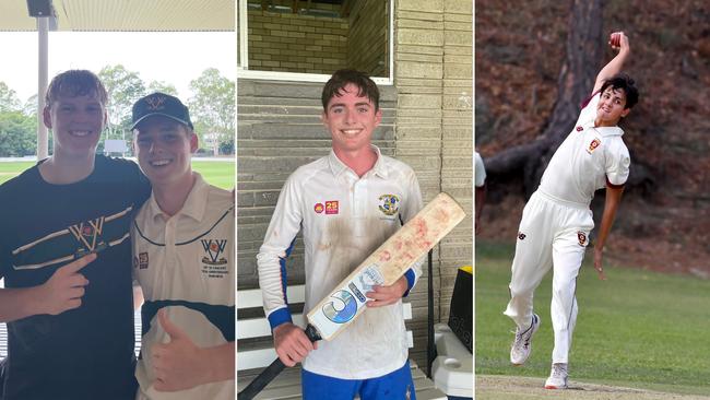 Some of the AIC''s finest cricketers (Finn Thallon, Connor Moloney, Frank Piper and Matt Harvie.