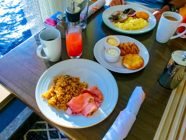 Dining Room Buffet aboard the abstract luxury cruise ship. Selective focus. Burgers.  Picture: iStocknew Global Roaming, escape, Amanda Woods story