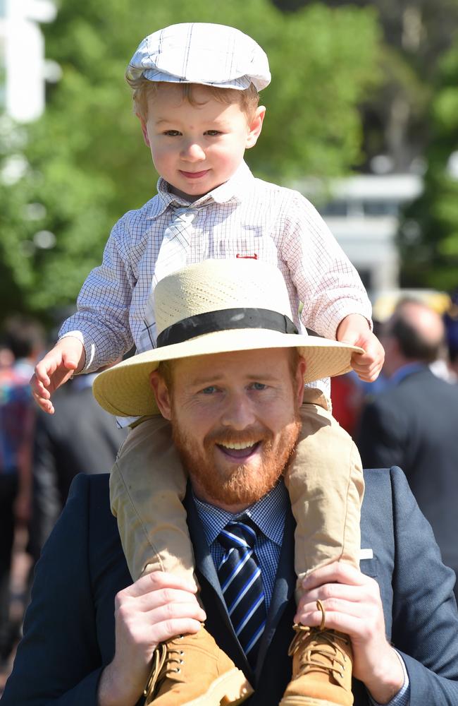 Frank Gregory (2) and Chris Gregory from Pascoe Vale. Picture: Nicole Garmston