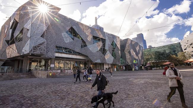 Melburnians have been asked for their say on Federation Square. Picture: AAP Image/Daniel Pockett