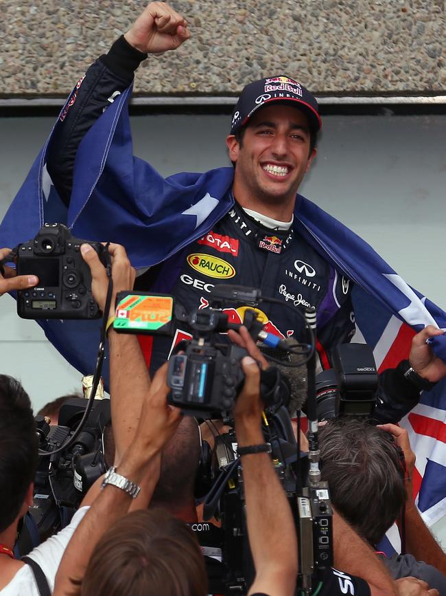 ...and his success continued in F1, including his maiden win at the Canadian Grand Prix. Picture: Getty