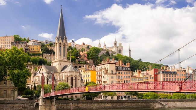 Lyon stands on the banks of the River Saone.