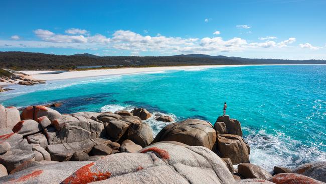 Tasmania’s spectacular Bay of Fires on the state’s east coast.