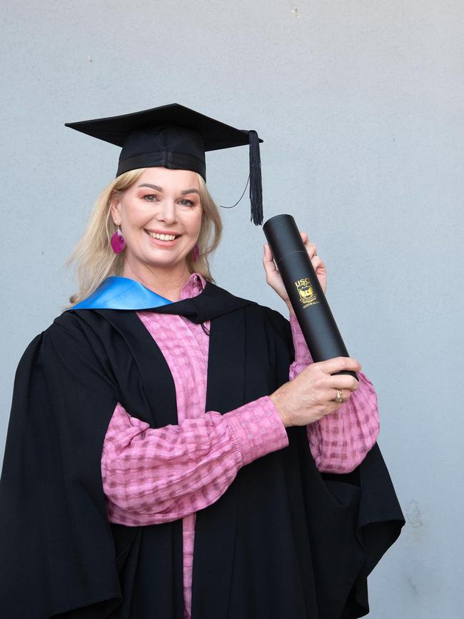 Donna Saunders graduates with a Bachelor in Nursing. UniSQ graduation ceremony at Empire Theatre, Tuesday June 27, 2023.