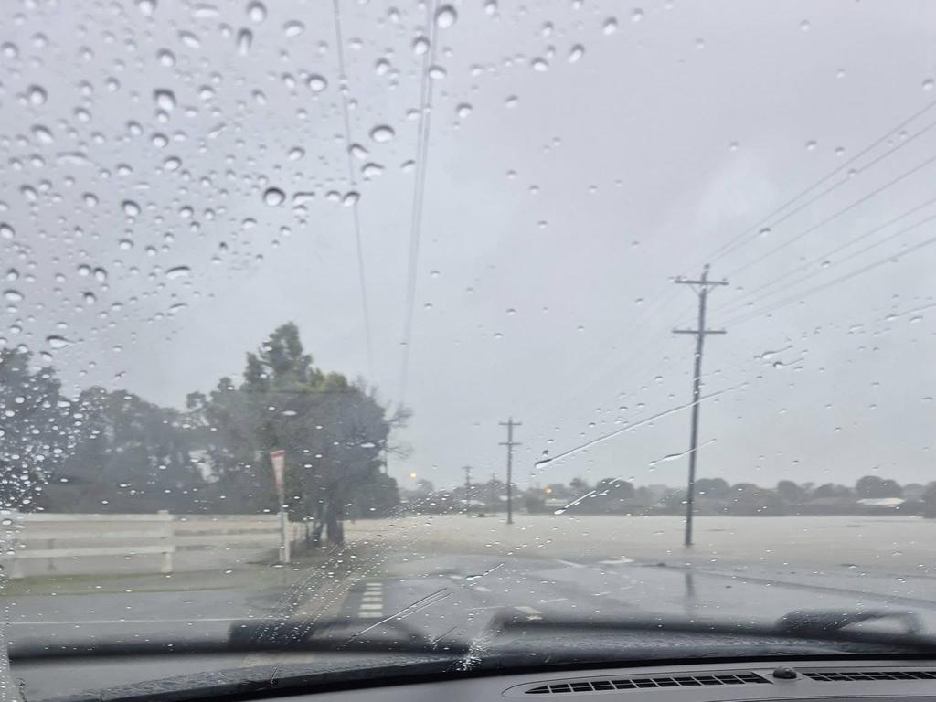 Flash flooding in Hervey Bay.