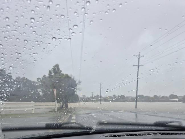 Flash flooding in Hervey Bay.
