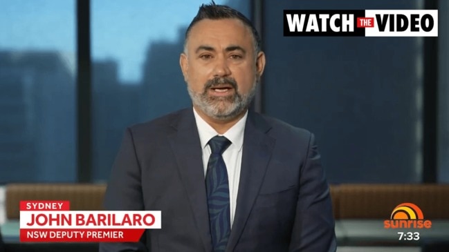 John Barilaro reveals first new freedoms for the vaxxed (Sunrise)