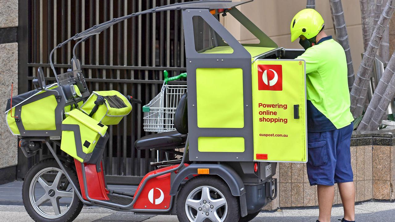 A postie has been applauded for his reaction to a woman’s huge online order. Picture: John Gass/NCA NewsWire