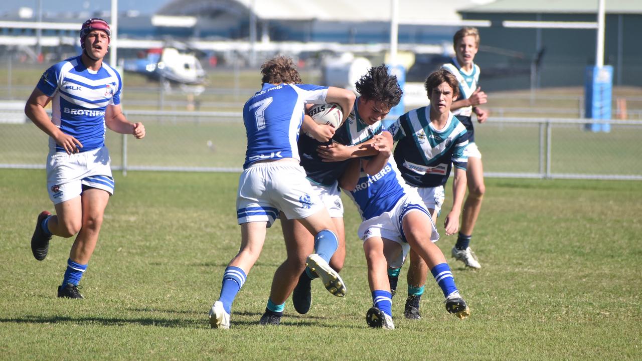 Tenzin Contor for Mercy College against Ignatius Park in the Cowboys Challenge, July 20 2021. Picture: Matthew Forrest