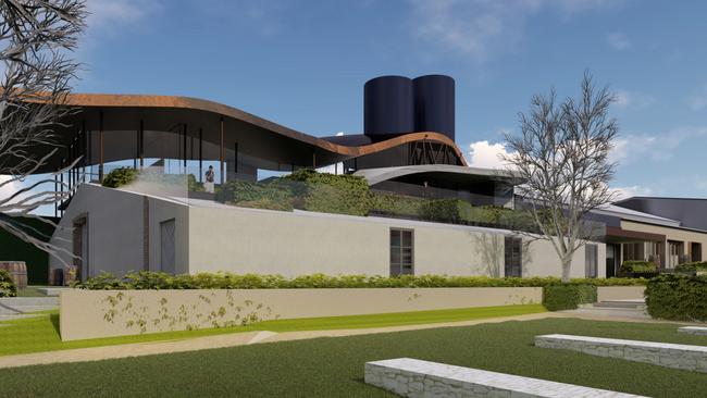 An artist's impression of Bird in Hand Winery’s planned $30 million development at Woodside.