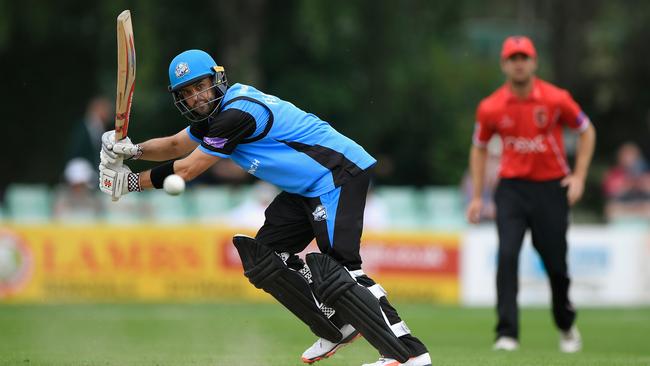 Royals batsman Callum Ferguson hits out during the Royal London One Day Cup match between Worcestershire and Leicestershire at New Road. Picture: Getty Images