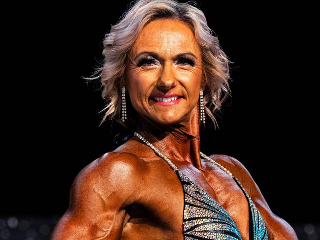 Lorelle Haag competing at state and national body building Federation Competitions. Contributed by Lorelle Haag/ICN Bodybuilding Australia