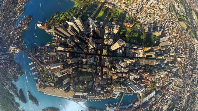 Sydney like you’ve never seen it. Picture: Andrew Griffiths/Lensaloft Photography