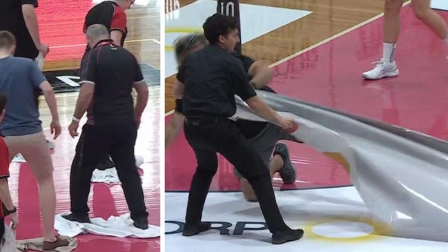 The Netball SA Stadium surface was not deemed safe for players to play on.