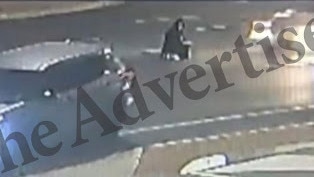 CCTV caught the shocking moments from the crash.
