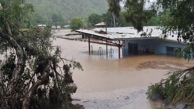 Wujal Wujal, Rossville and Ayton as rivers flood. The Bloomfield has broken its banks – Photo Supplied Facebook