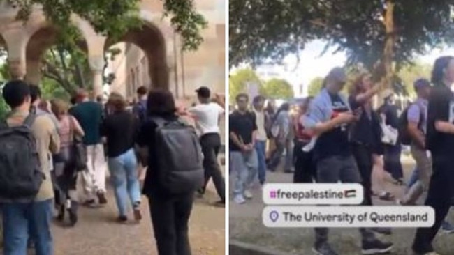 Pro-Palestine protesters forced a lockdown at University of Queensland.