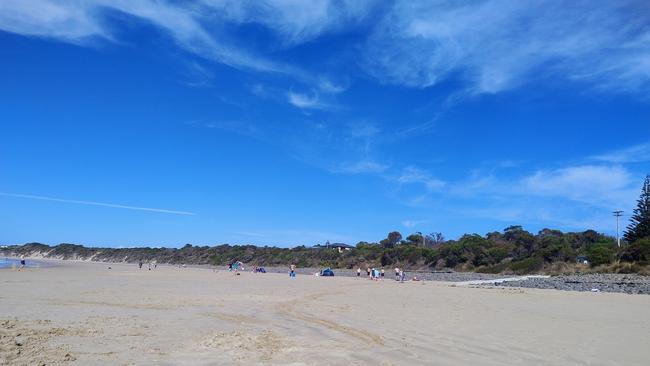 Lulworth beach on the day of the incident. Picture: Iryna Bohlscheid