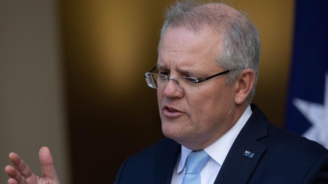 Prime Minister Scott Morrison is calling “action” for Australia’s screen industry. Picture: Andrew Taylor/NewsWire