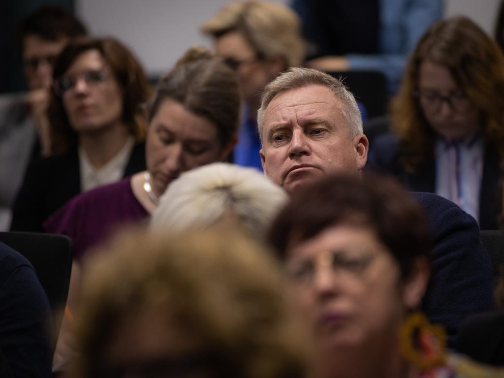 Premier Jeremy Rockliff at Wednesday’s closing address. Picture: ABC/pool