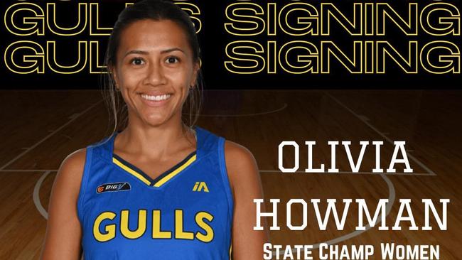 Olivia Howman has joined the Gulls from NBL1 club South Adelaide Panthers. Photo: Facebook.