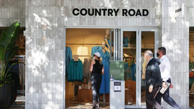 Country Road Group has suffered a slide in sales and profits as it faces tough trading conditions for the fashion and apparel sector. Picture: Lachie Millard