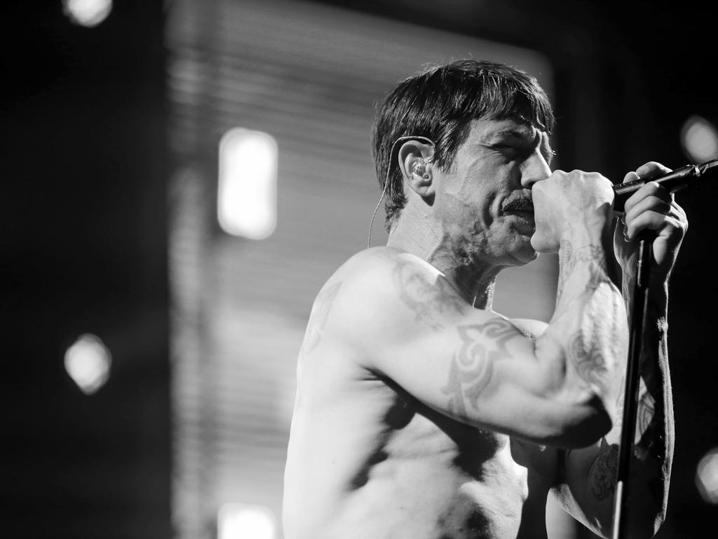 Red Hot Chili Peppers kick off their Australian tour at Hobart's Derwent Entertainment Centre. Picture: PATRICK GEE