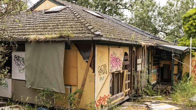 Squatters are believed to have been using the abandoned houses in Croydon. Photo: Daniel Pockett