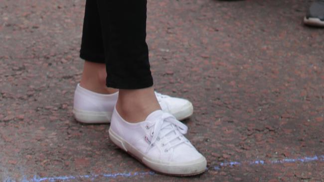 ... and her shoes. Photo by Yui Mok — WPA Pool/Getty Images