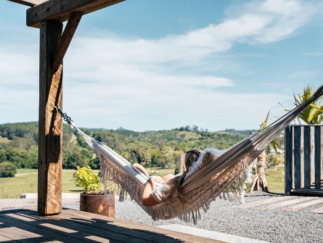 Chilling out at Mayan Farm Luxe Villas.