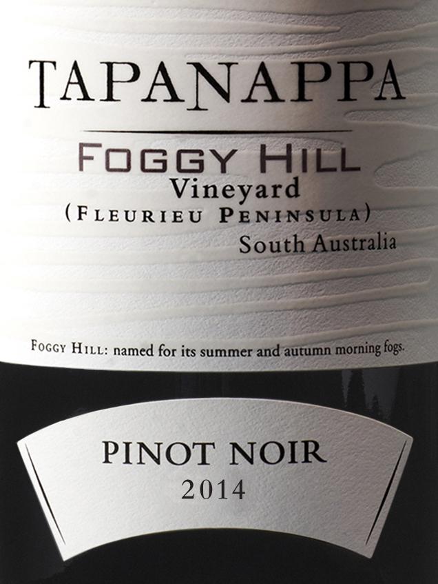 Tapanappa Foggy Hill 2014 Pinot Noir bottle shot.