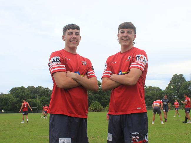 Brothers Rhys and Lexin O'Dea. Picture: Kevin Merrigan