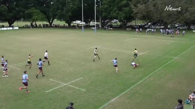 Wests Bulldogs winger Carter Liddiard scores a timely try