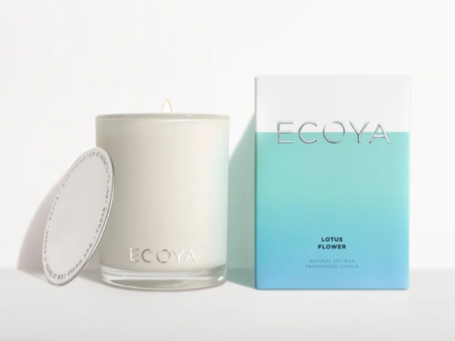 Lotus Flower Madison Candle. Picture: ECOYA.