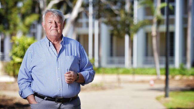 Independent Commissioner Against Corruption Ken Fleming QC in front of Parliament House in Darwin. Picture: Keri Megelus