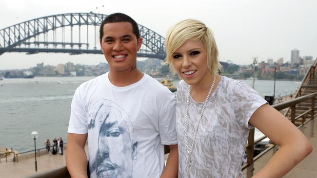 Stan Walker – pictured here with Idol runner-up Hayley Warner – only heard his debut album the day before it hit stores.