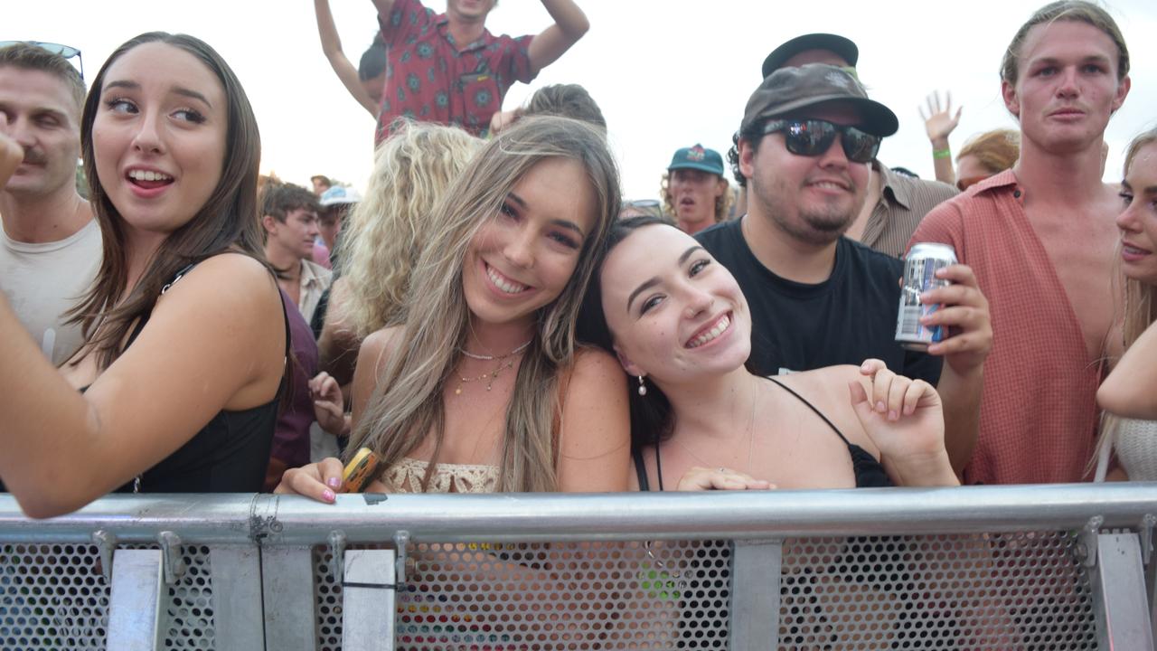 Festival-goers at The Jynx House Amplified music festival in Coolum