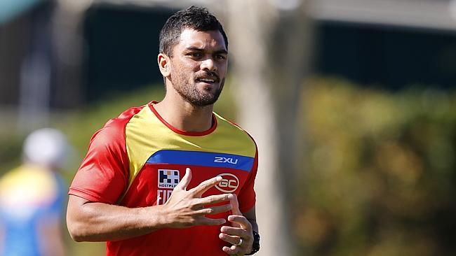 Gold Coast Suns training, Karmichael Hunt. Picture: JERAD WILLIAMS