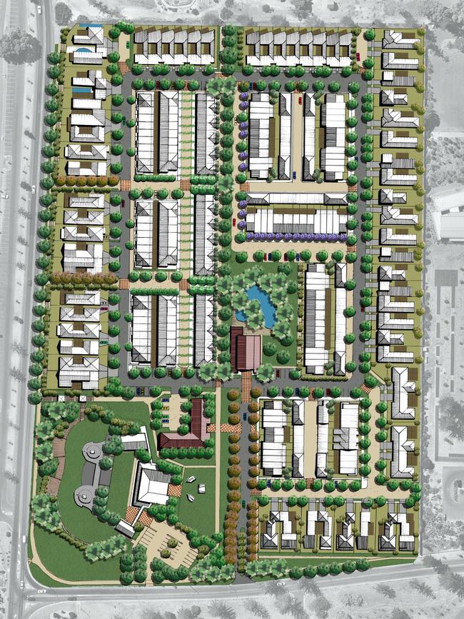 Layout of the houses to be built at Fort Largs.