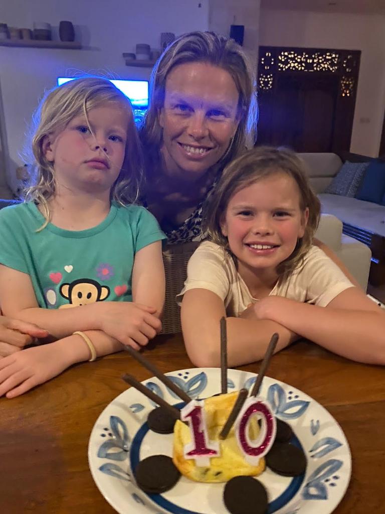 Mark Carder missed his daughter's 10th birthday in Bali on Tuesday after being caught up in Jetstar’s airport chaos. Picture: Supplied